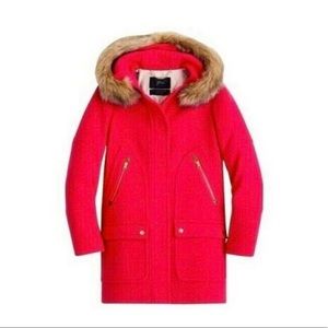J Crew Chateau Parka in Red Size 4
